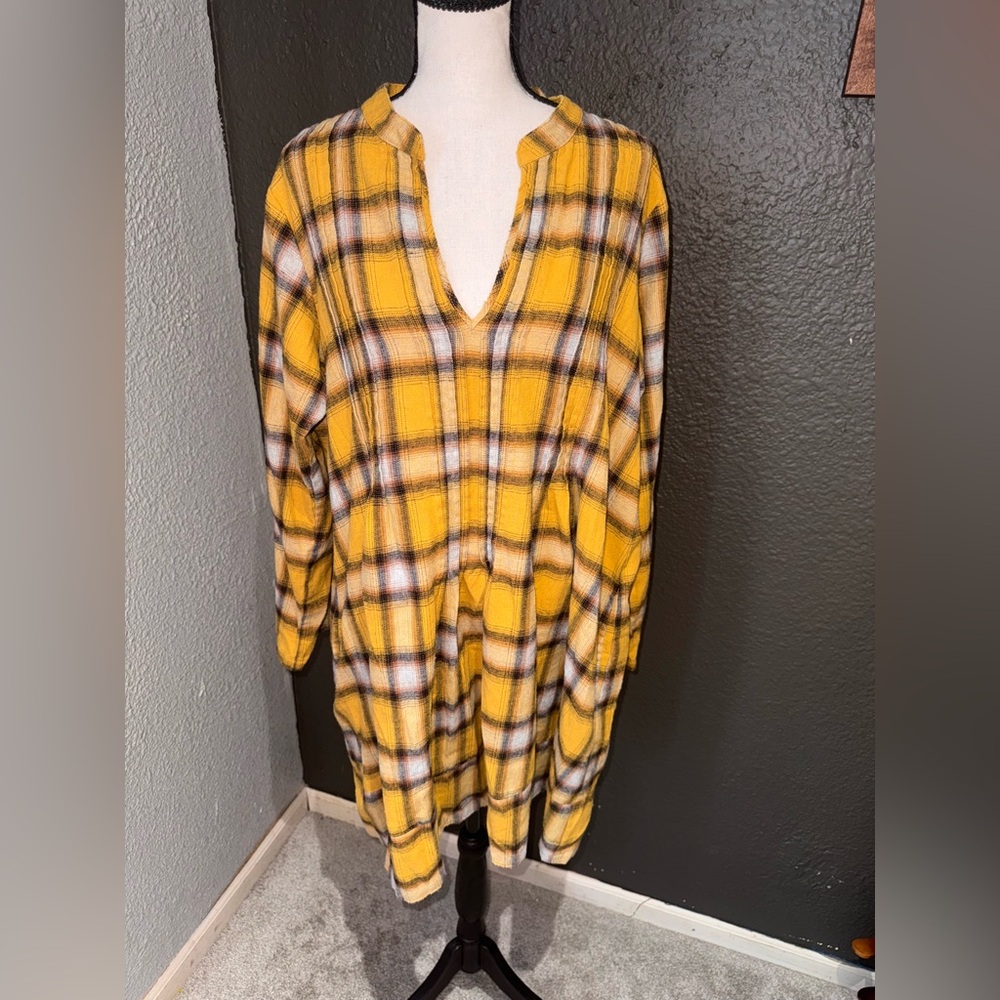 Uncle Frank Yellow Plaid Dress